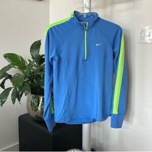 Nike Dri-Fit Running Zip Pullover shirt/Top/Tee Sz M Long Sleeves